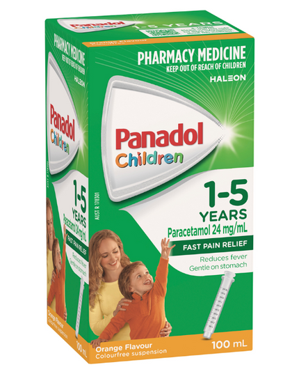 Panadol Children 1-5 Years Orange Flavour 100mL