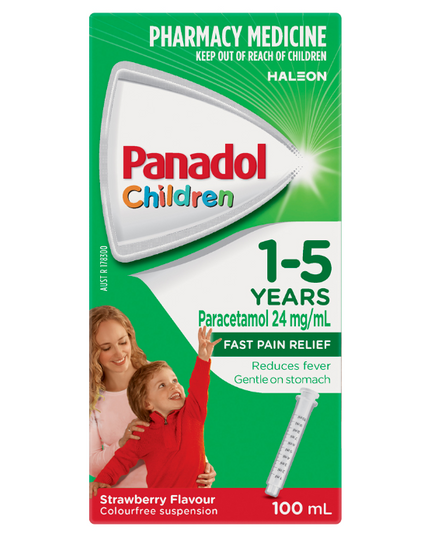 Panadol Children 1-5 Years Strawberry Flavour 100mL