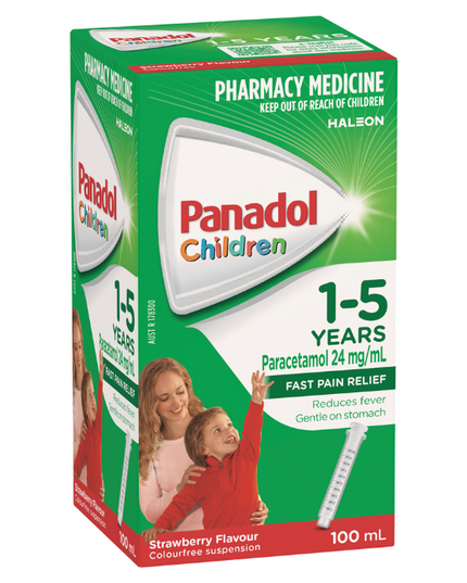 Panadol Children 1-5 Years Strawberry Flavour 100mL
