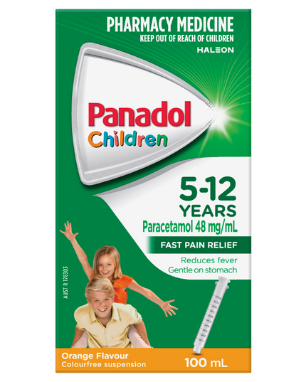 Panadol Children 5-12 Years Orange Flavour 100mL