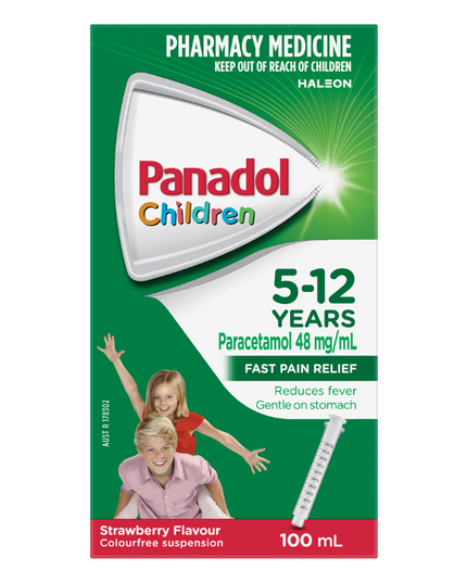 Panadol Children 5-12 Years Strawberry Flavour 100mL