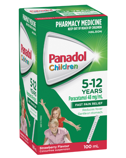 Panadol Children 5-12 Years Strawberry Flavour 100mL