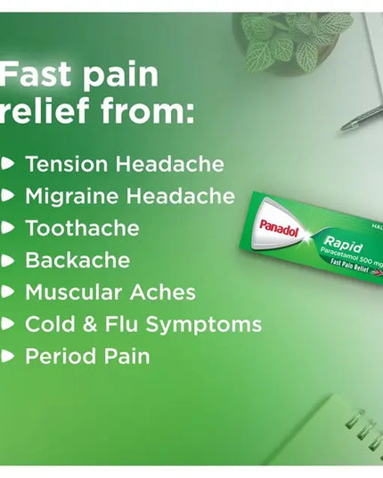 Panadol Rapid Paracetamol Pain Relief 48 Caplets