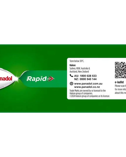 Panadol Rapid Paracetamol Pain Relief 48 Caplets
