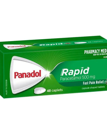 Panadol Rapid Paracetamol Pain Relief 48 Caplets