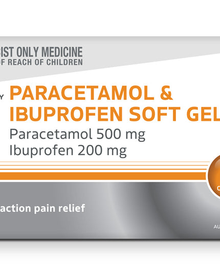 PHARMACY HEALTH Paracetamol & Iburofen Soft Gel 12 Capsules