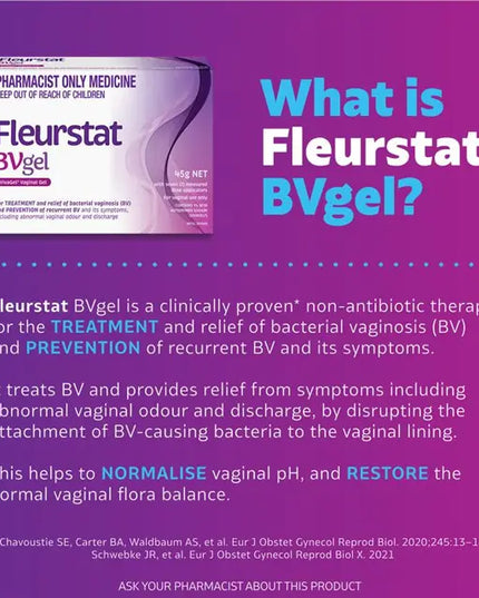 Pharmacist Only Fleurstat BV Gel 45g - Astodrimer Sodium (S3)