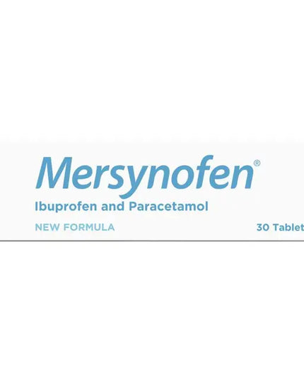 Pharmacist Only  Mersynofen Pain Relief Tablets with Paracetamol + Ibuprofen 30 Pack (S3)