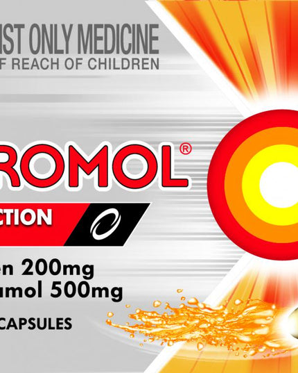 Pharmacist Only Nuromol 200mg/500mg Liquid 20 Capsules