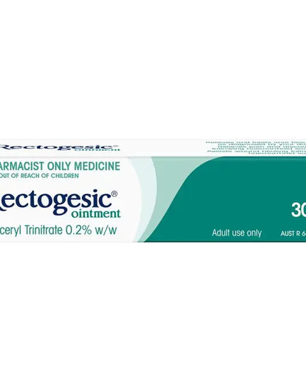 Pharmacist Only Rectogesic Ointment 30g - Glyceryl Trinitrate (S3)