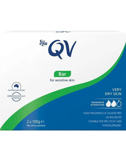 QV Wash Cleansing Bar 100G Twin Pack