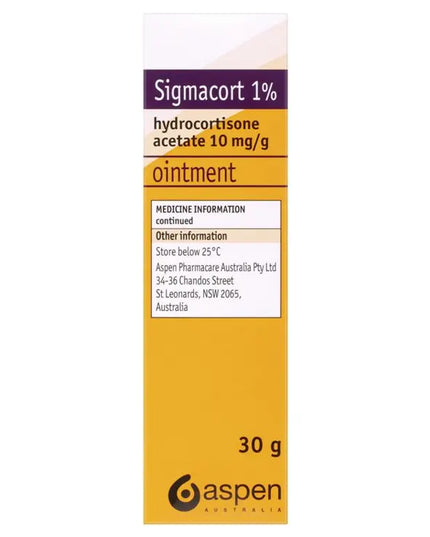 Sigmacort 1% Ointment 30g
