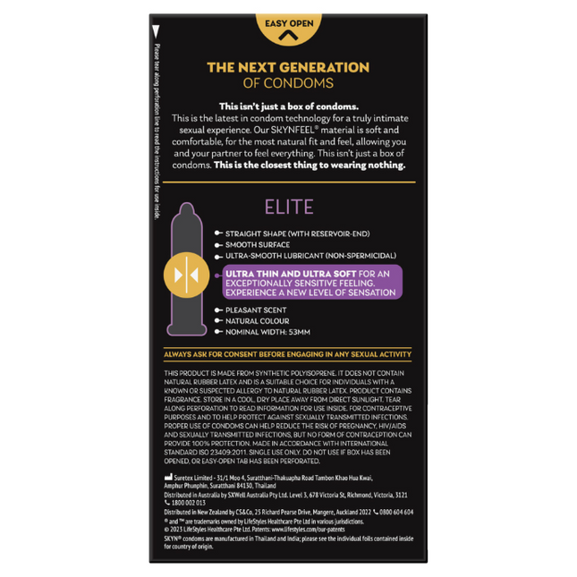 Skyn Elite Condoms 6 Pack