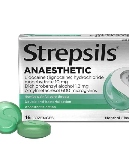 Strepsils Plus Anaesthetic Throat Lozenges 16 Lozenges