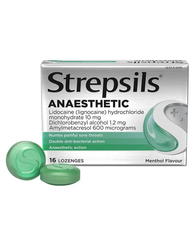 Strepsils Plus Anaesthetic Throat Lozenges 16 Lozenges