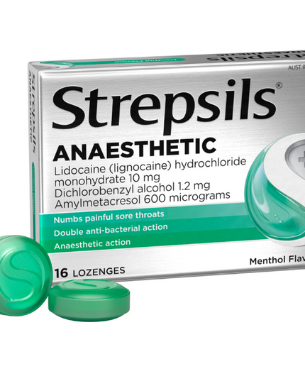 Strepsils Plus Anaesthetic Throat Lozenges 16 Lozenges