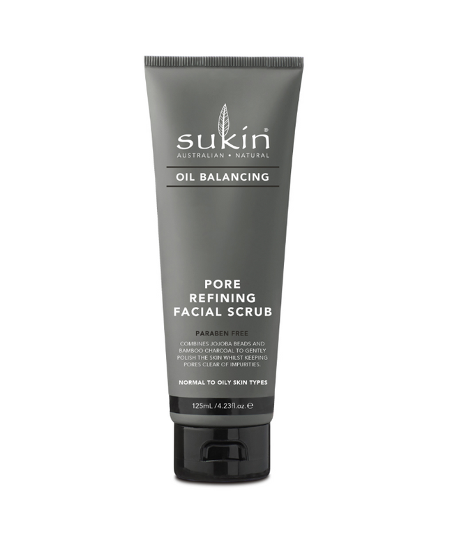 Sukin Oil Balancing Plus Charcoal Pore Refining Facial Scrub 125mL