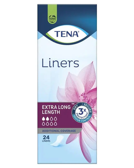 TENA Liners Extra Long Length - 24 Pack