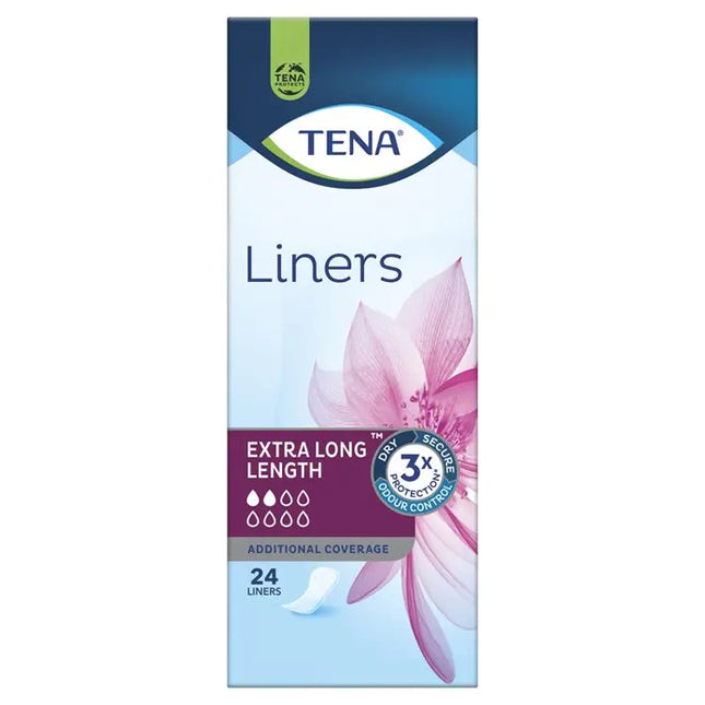 TENA Liners Extra Long Length - 24 Pack