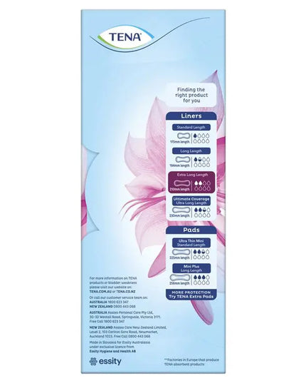 TENA Liners Extra Long Length - 24 Pack
