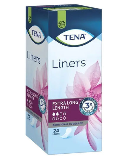 TENA Liners Extra Long Length - 24 Pack