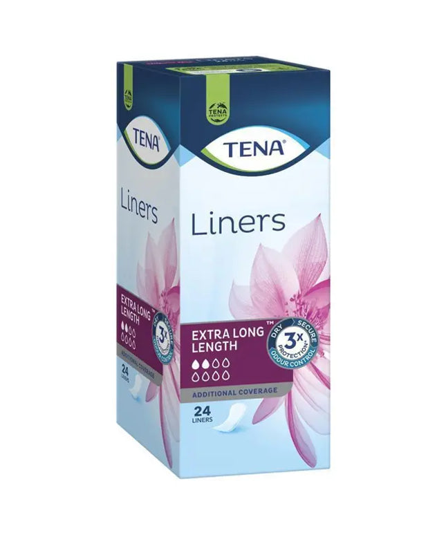 TENA Liners Extra Long Length - 24 Pack