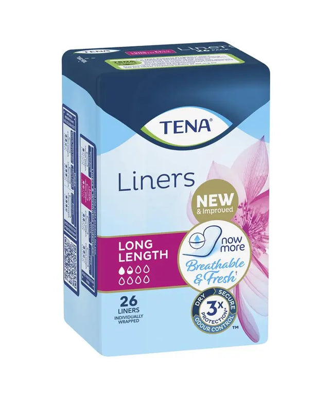 TENA Liners Long 26 Pack