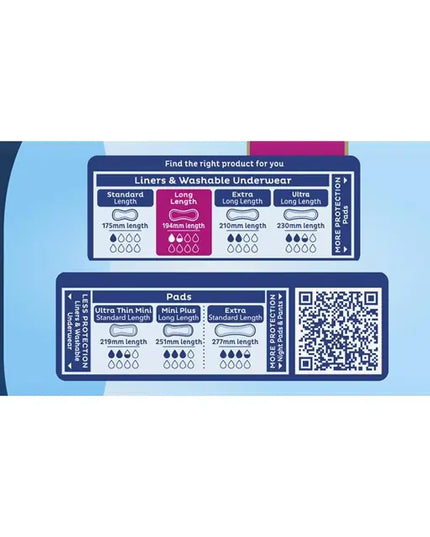 TENA Liners Long 26 Pack