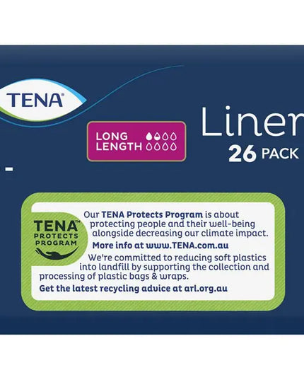 TENA Liners Long 26 Pack