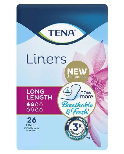 TENA Liners Long 26 Pack
