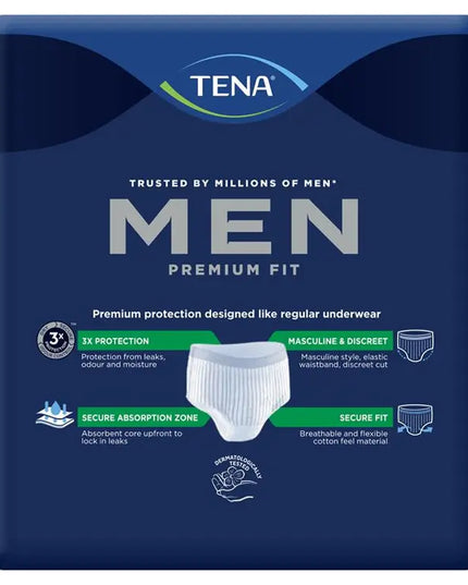 TENA Men Level 4 Pants Medium/Large 8 Pack