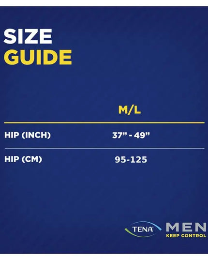 TENA Men Level 4 Pants Medium/Large 8 Pack