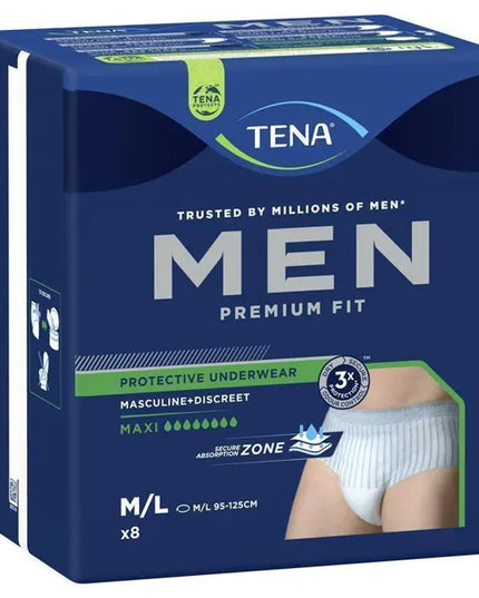 TENA Men Level 4 Pants Medium/Large - 8 Pack
