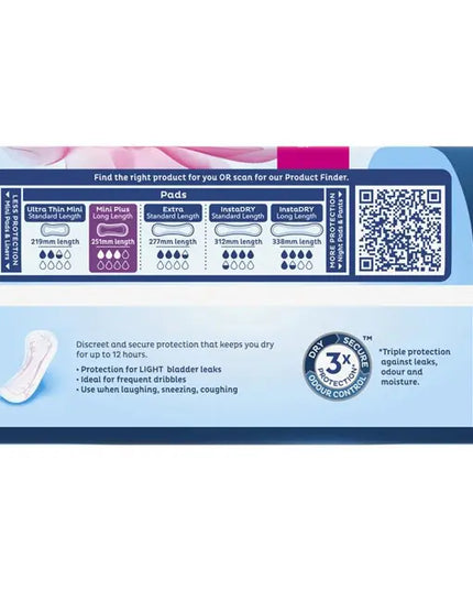 TENA Pad Ultrathin Mini Plus - 16 Pack