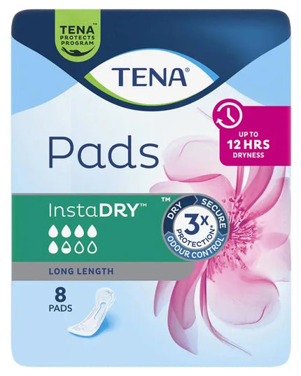 TENA Pads InstaDry 8 Pack