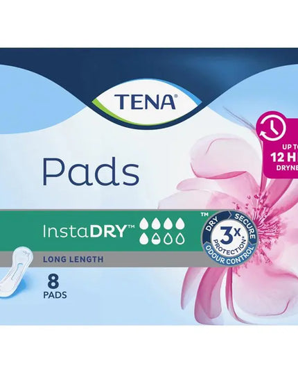 TENA Pads InstaDry 8 Pack