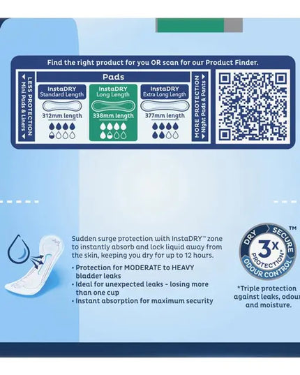 TENA Pads InstaDry 8 Pack