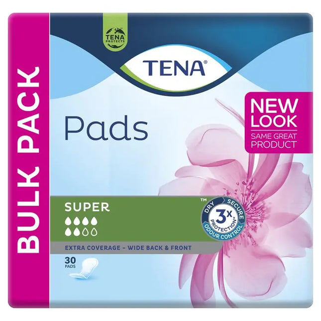 TENA Pads Super - 30 Pack