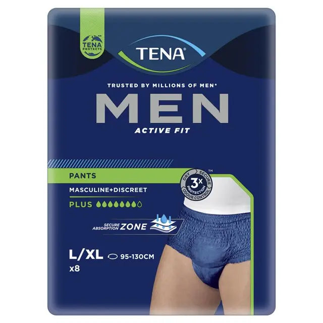 TENA Pant Men Active Fit Plus Large - 8 Pack