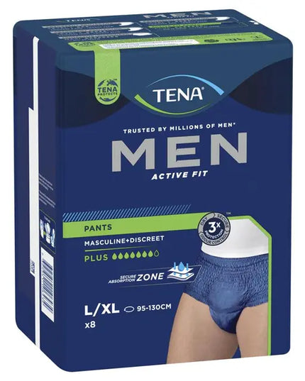 TENA Pant Men Active Fit Plus Large - 8 Pack