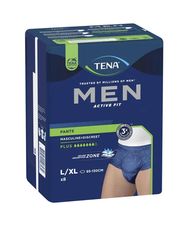 TENA Pant Men Active Fit Plus Large - 8 Pack