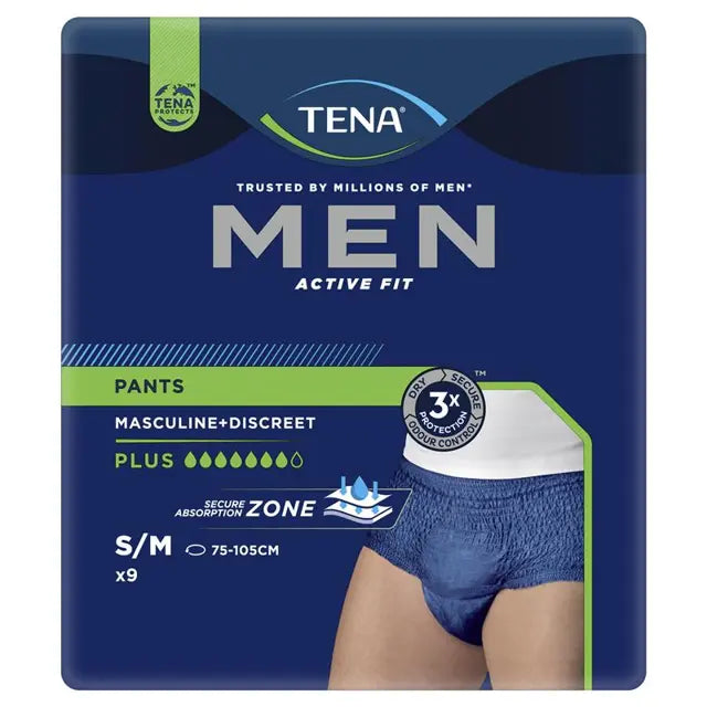 TENA Pant Men Active Fit Plus Medium - 9 Pack