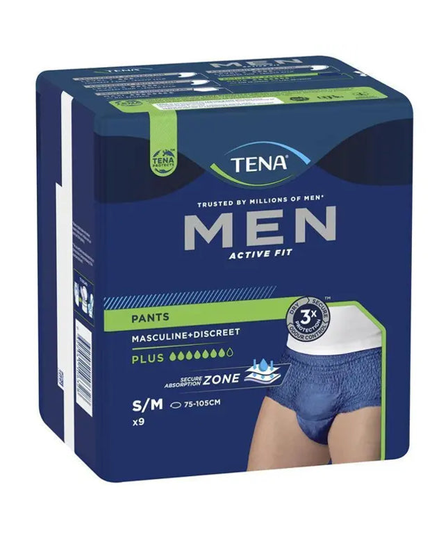 TENA Pant Men Active Fit Plus Medium - 9 Pack