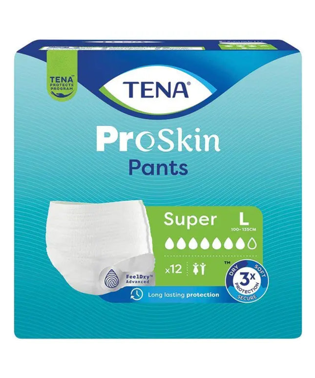 TENA Pant Proskin Super Large 12 Pack