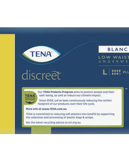 TENA Pants Discreet White Size L 10 Pack