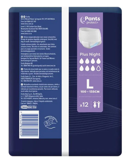 TENA Pants Night Large 12 Pack