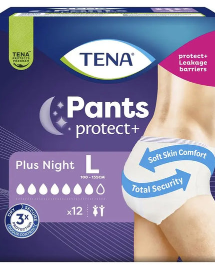 TENA Pants Night Large 12 Pack