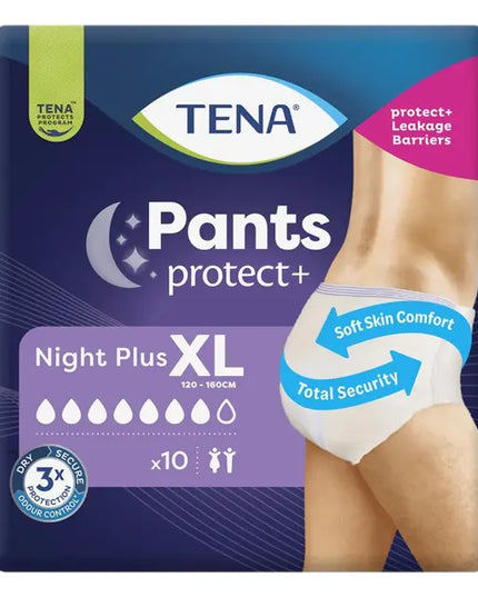 TENA Pants Night Plus Extra Large - 10 Pack
