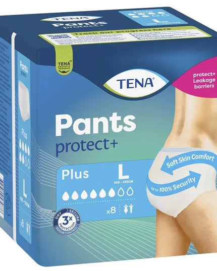 TENA Pants Plus Large 8 Pack