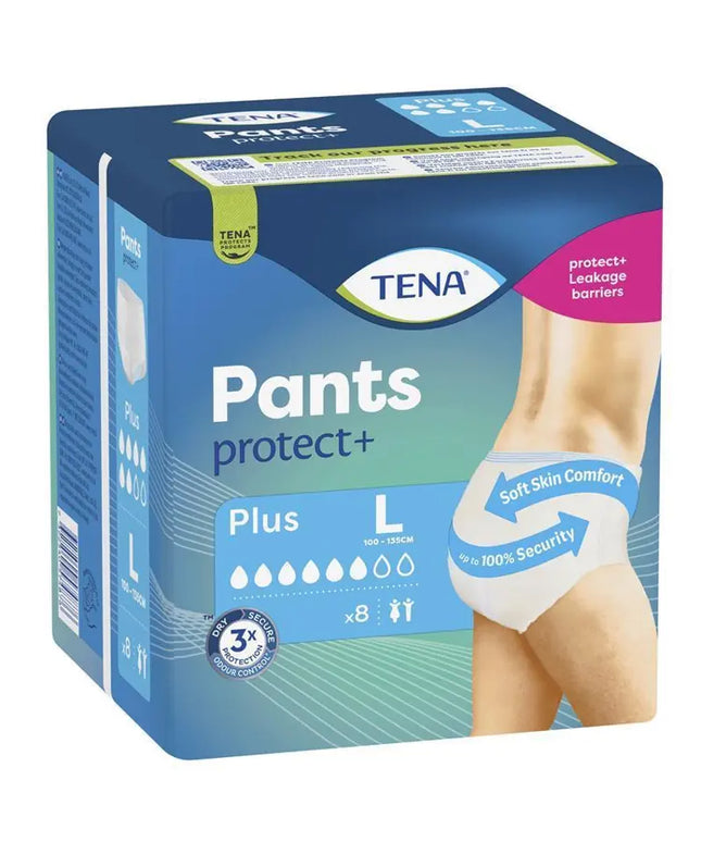 TENA Pants Plus Large 8 Pack